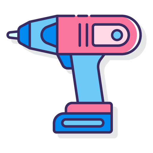 A stylised image of a Cordless Electric Power Drill